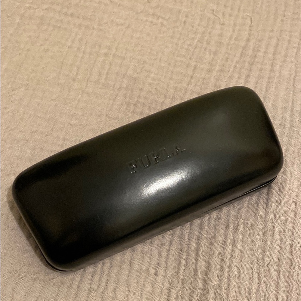 Furla Glossy Black Eyeglass Case